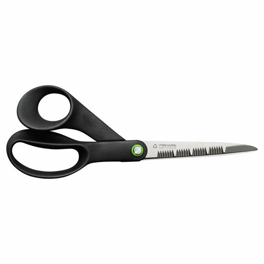 Fiskars Tijeras de Cocina ReNew, Longitud: 21 cm, Acero Inoxidable Reciclado/Plástico Reciclado, Functional Form, Negro, 1074545