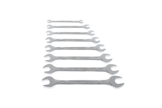 GEDORE 6-8 - Set of 8 Double-Ended Open-End Wrenches
