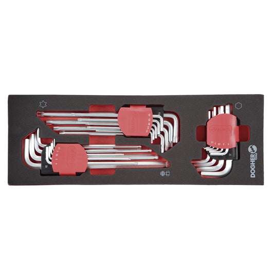 Dogher 600-080 - Ban.Espuma 1/4 3Pcs Llaves Hex.Metrica