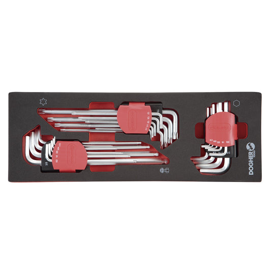 Dogher 600-081 - Ban.Espuma 1/4 3Pcs Llaves Hex.Sae
