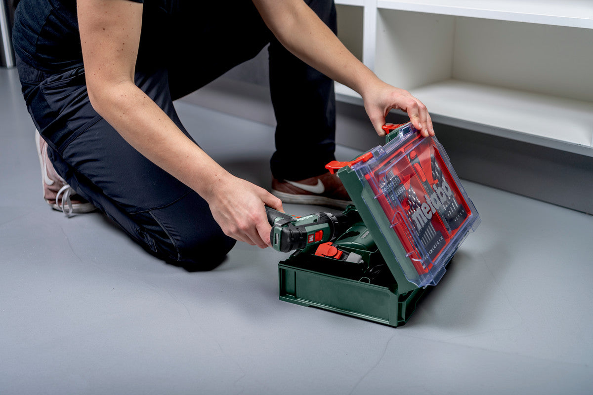 Metabo 600080710 - Juego taladro atornillador de batería PowerMaxx BS Basic