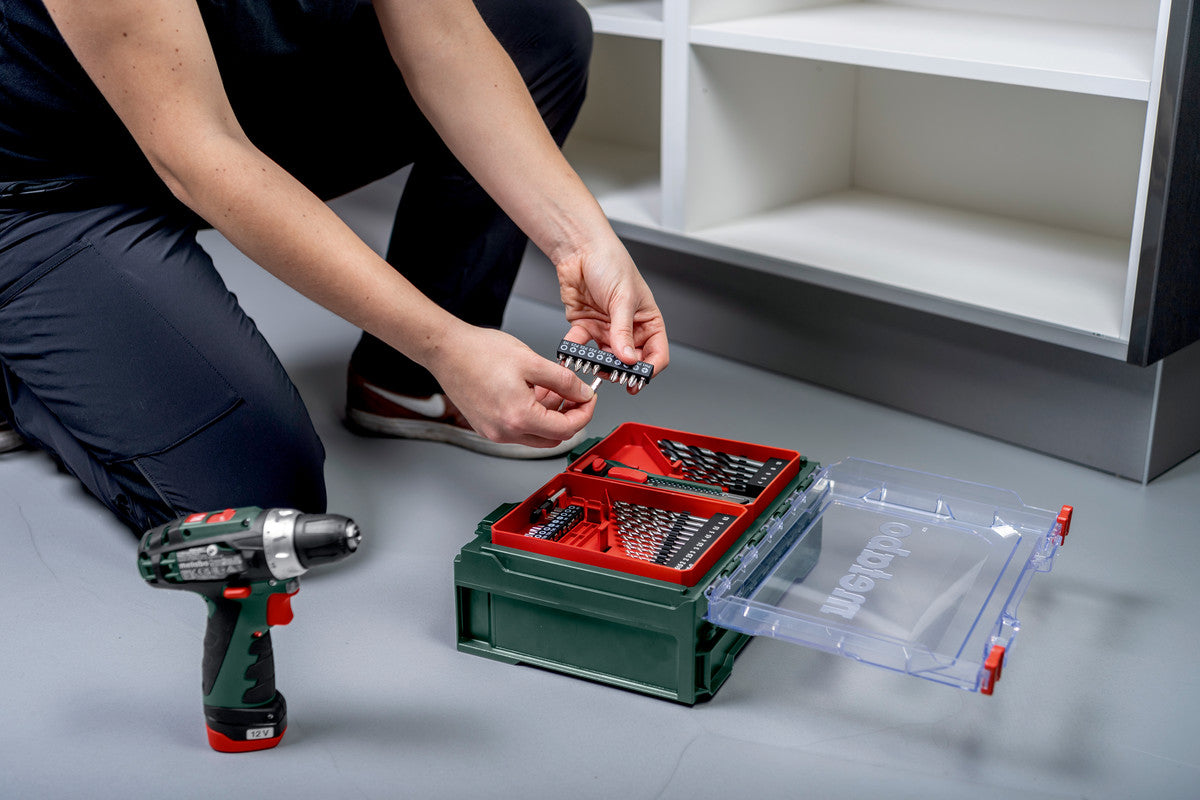 Metabo 600080710 - Juego taladro atornillador de batería PowerMaxx BS Basic