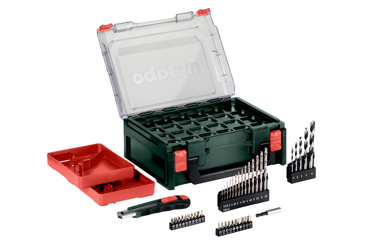 Metabo 600080710 - Juego taladro atornillador de batería PowerMaxx BS Basic