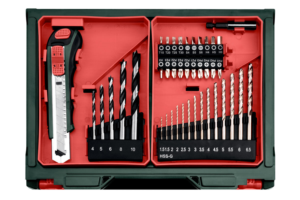 Metabo 600080710 - Juego taladro atornillador de batería PowerMaxx BS Basic