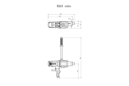Metabo 600323000 - Taladradora B 32/3