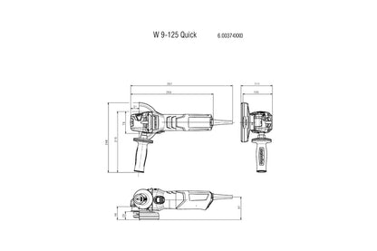 Metabo 600374000 - Amoladora angular W 9-125 Quick