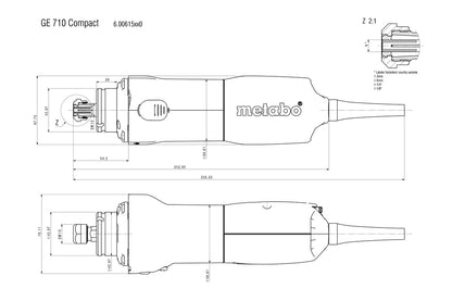 Metabo 600615000 - Amoladora recta GE 710 Compact