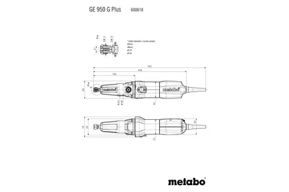 Metabo 600618000 - Amoladora recta GE 950 G Plus