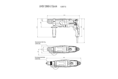Metabo 600713500 - Martillo multiusos UHEV 2860-2 Quick
