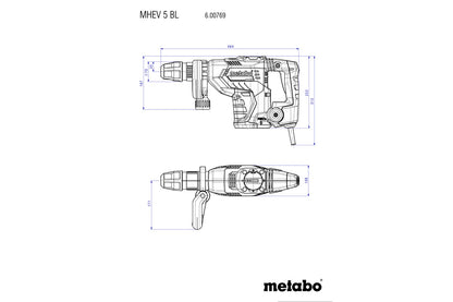 Metabo 600769500 - Martillo cincelador MHEV 5 BL