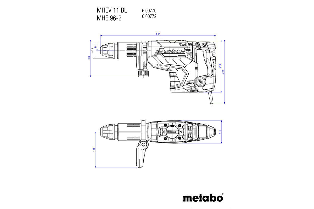 Metabo 600770500 - Martillo cincelador MHEV 11 BL