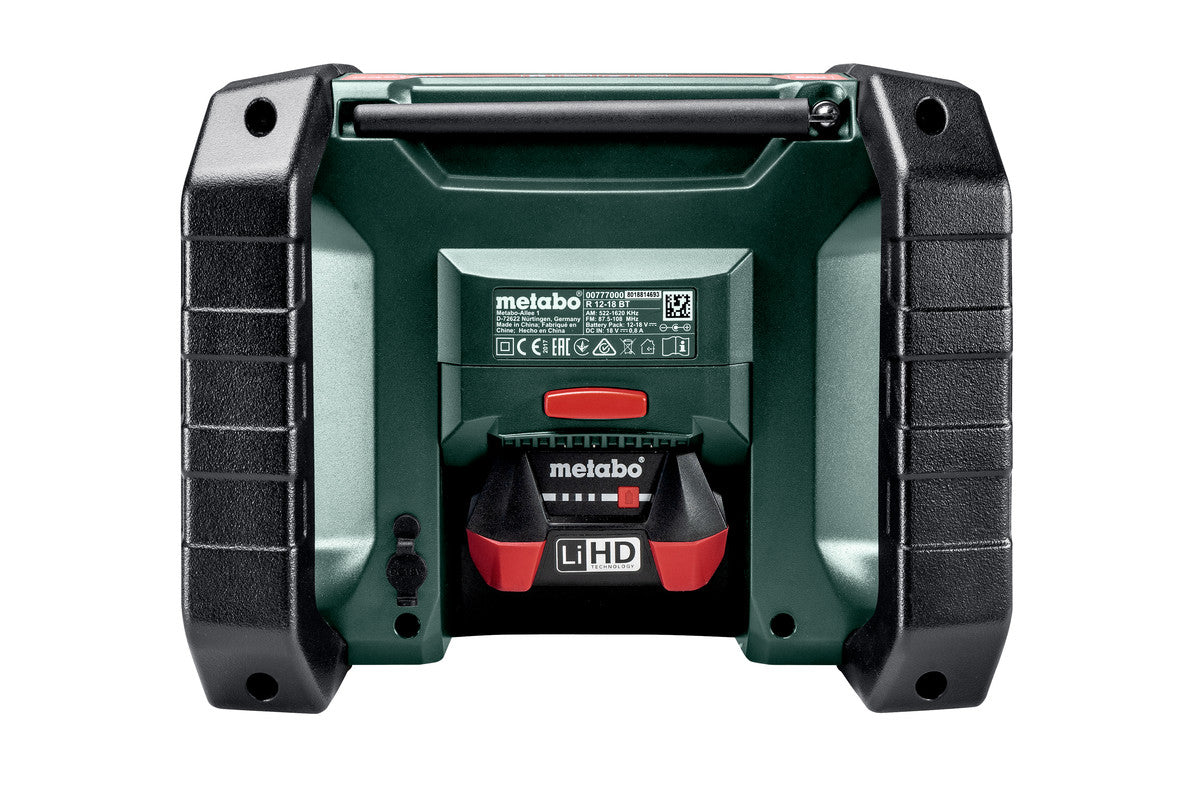Metabo 600777850 - Radio para obras de batería R 12-18 BT