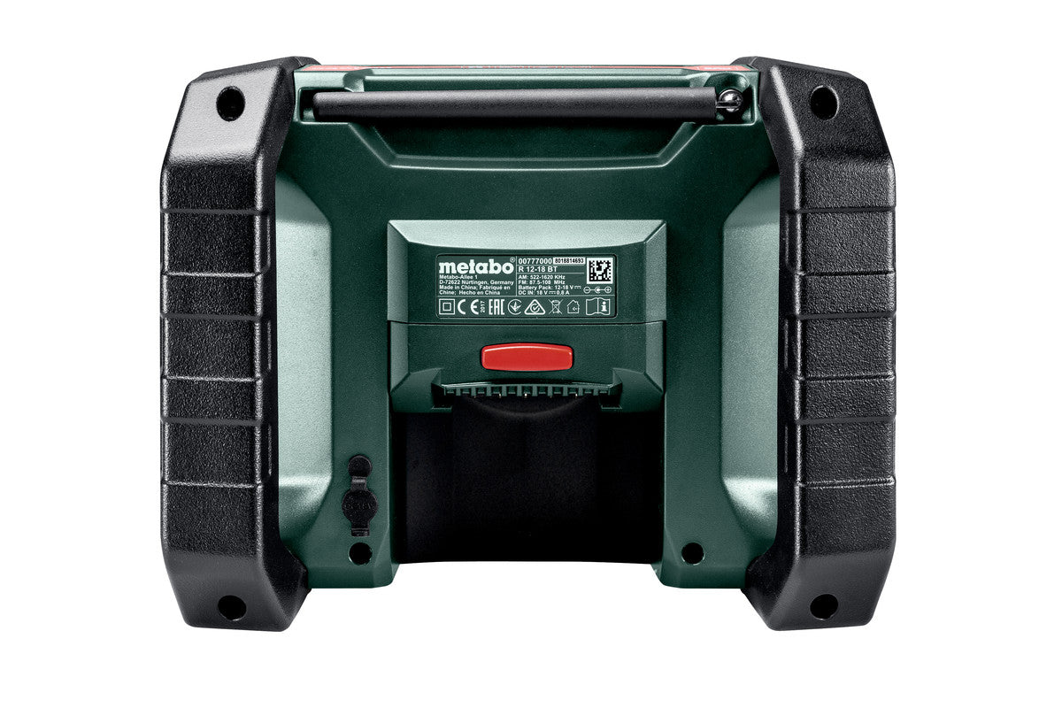Metabo 600777850 - Radio para obras de batería R 12-18 BT
