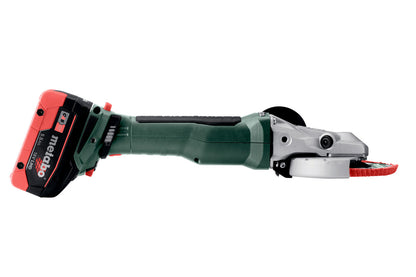 Metabo 601307840 - Amoladora angular de cabeza plana de batería WVBF 18 LT BL 11-125 Quick