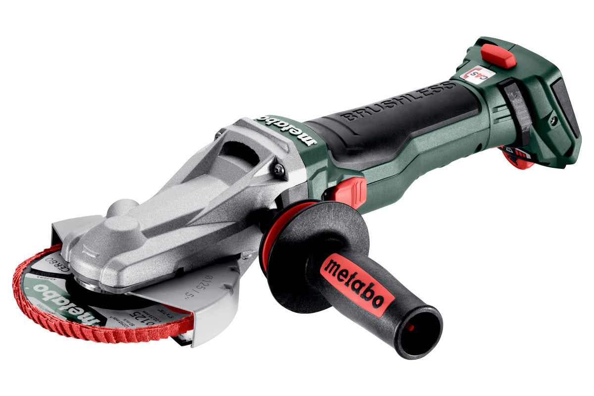 Metabo 601308840 - Amoladora angular de cabeza plana de batería WVBF 18 LTX BL 15-125 Quick