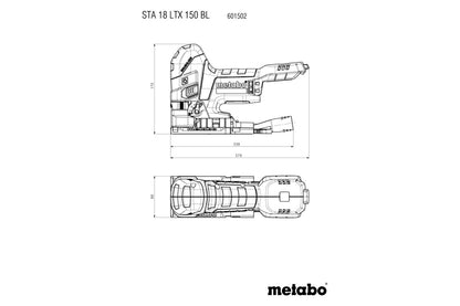 Metabo 601503840 - Sierra de calar de batería STAB 18 LTX 150 BL