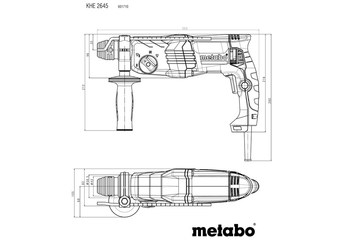 Metabo 601710500 - Martillo combinado KHE 2645