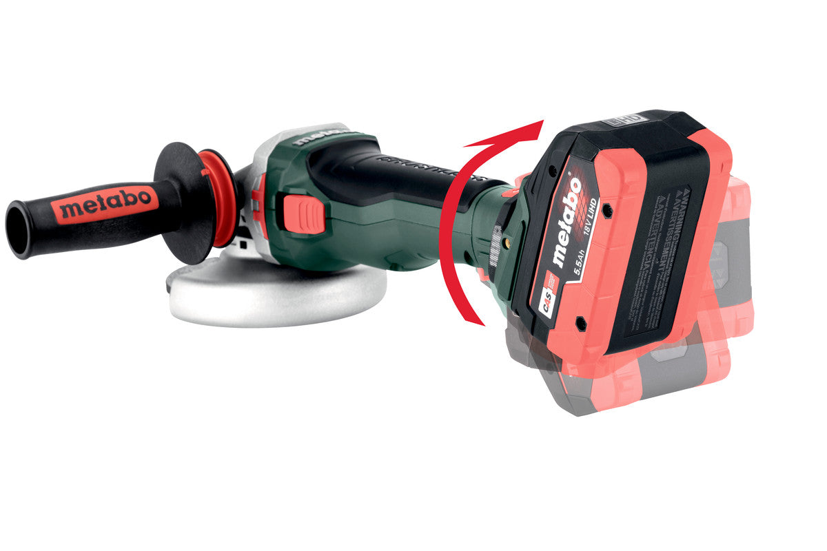 Metabo 601734840 - Amoladora angular de batería WPBA 18 LTX BL 15-125 Quick DS