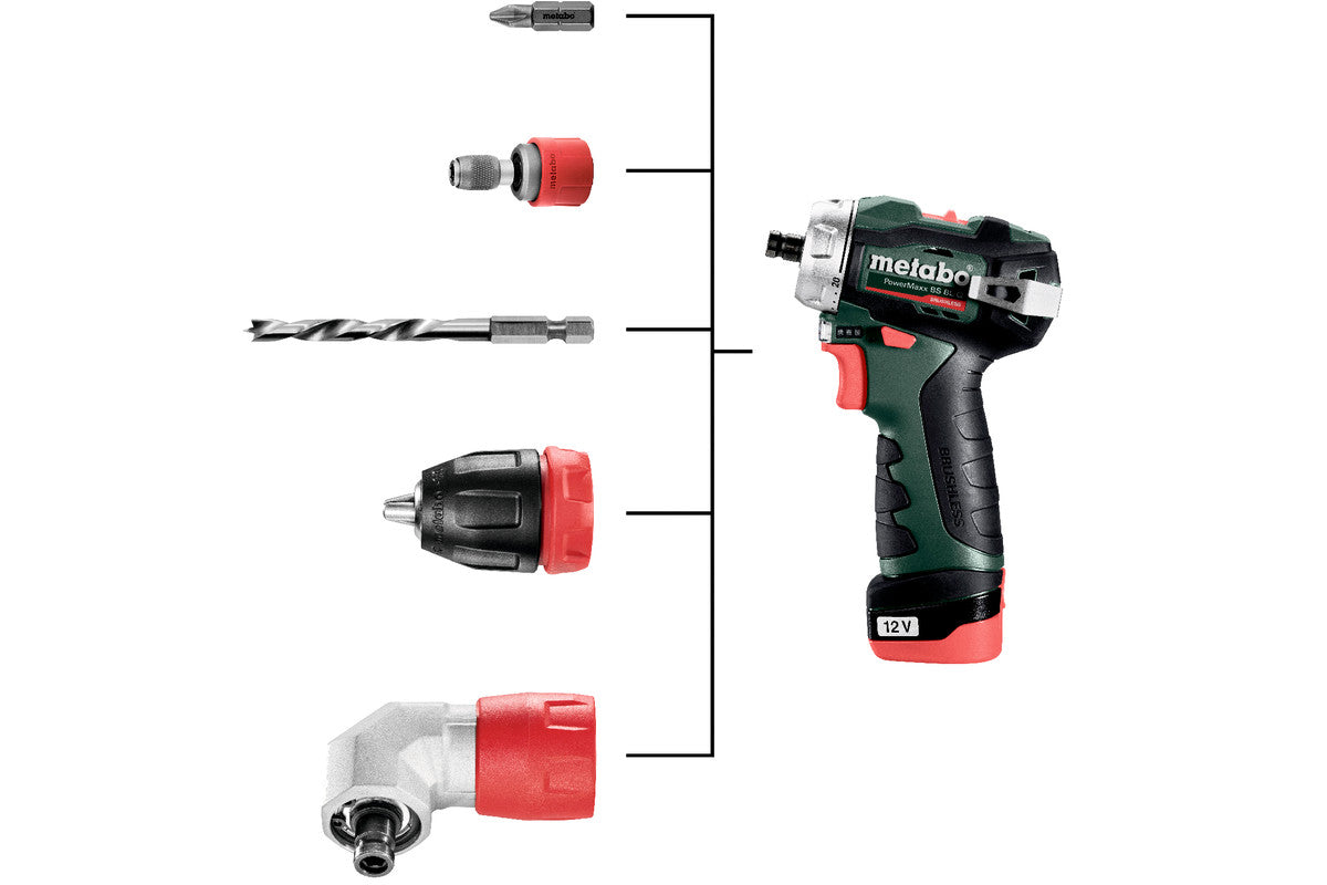Metabo 601749500 - Taladro atornillador de batería PowerMaxx BS BL Q