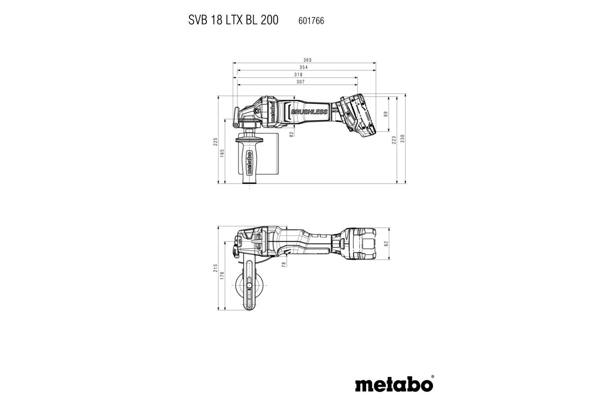 Metabo 601766840 - Satinadora de batería SVB 18 LTX BL 200