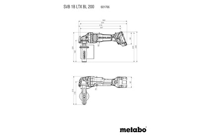 Metabo 601766840 - Satinadora de batería SVB 18 LTX BL 200
