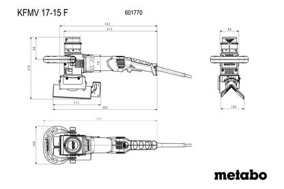 Metabo 601770500 - Biseladora de metal KFMV 17-15 F