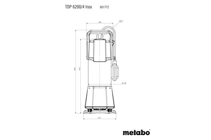 Metabo 601772000 - Bomba de presión sumergible TDP 6200/4 Inox