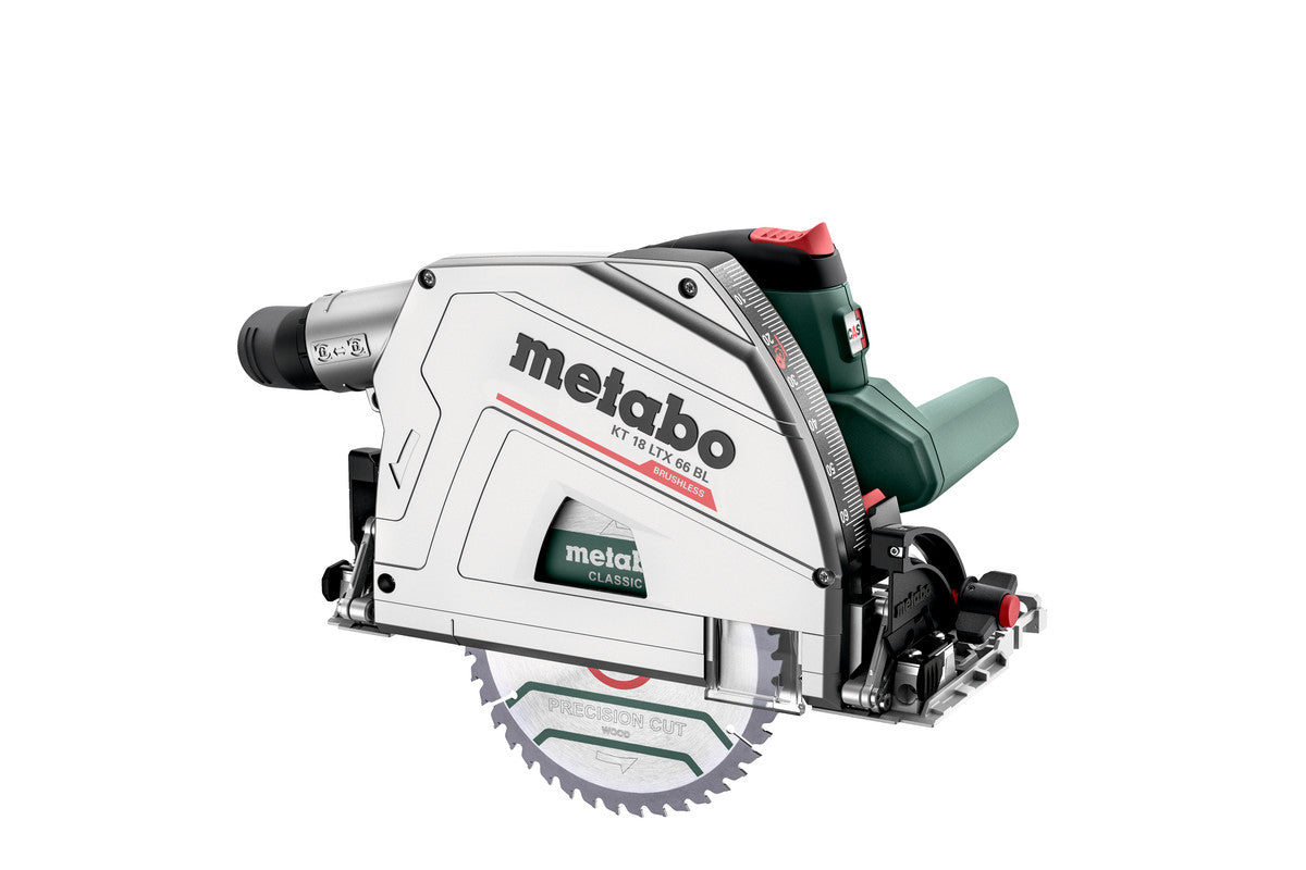 Metabo 601866840 - Sierra circular de inmersión de batería KT 18 LTX 66 BL
