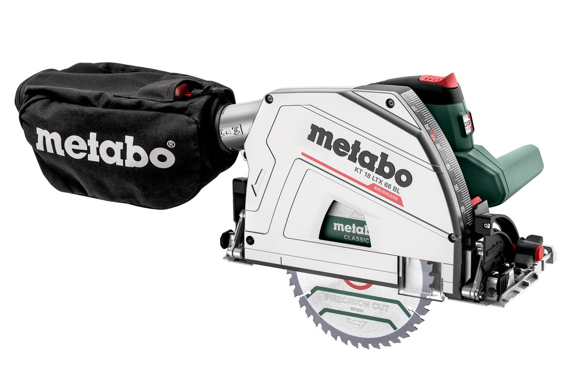 Metabo 601866840 - Sierra circular de inmersión de batería KT 18 LTX 66 BL