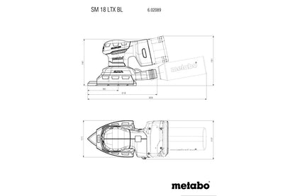 Metabo 602089840 - Lijadora multiusos de batería SM 18 LTX BL