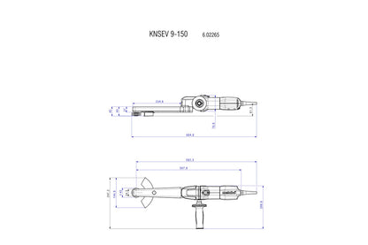 Metabo 602265500 - Lijadora de soldaduras en ángulo KNSE 9-150 Set
