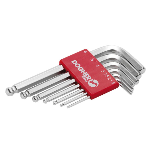 Dogher 603-007 - Juego Llaves Macho Hexred S/C7 Pzs 1,5-6