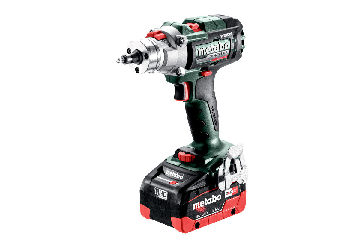 Metabo 603182840 - Taladro atornillador de percusión de 3 marchas de batería SB 18 LTX-3 BL Q I Metal