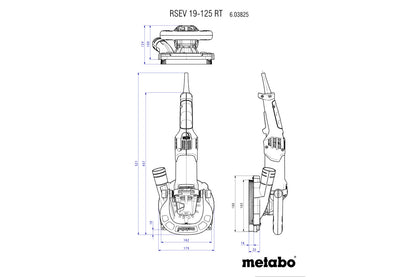 Metabo 603825700 - Amoladora de renovación RSEV 19-125 RT