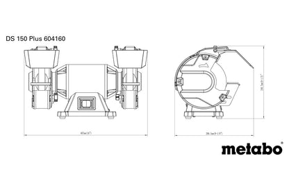 Metabo 604160000 - Esmeriladora doble DS 150 Plus