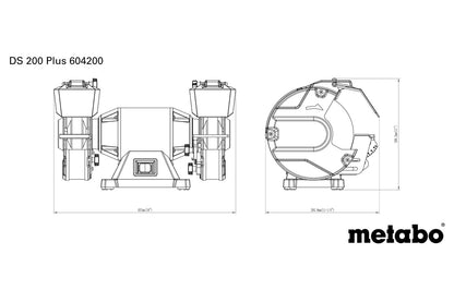 Metabo 604200000 - Esmeriladora doble DS 200 Plus