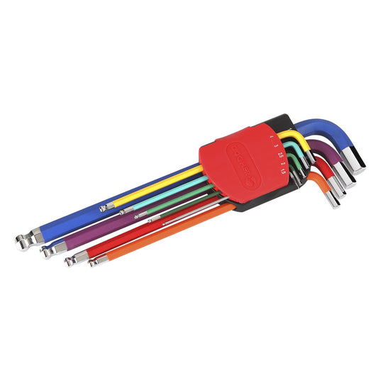 Dogher 605-069 - Juego De Llaves Colores Hex Red. 9Pzs