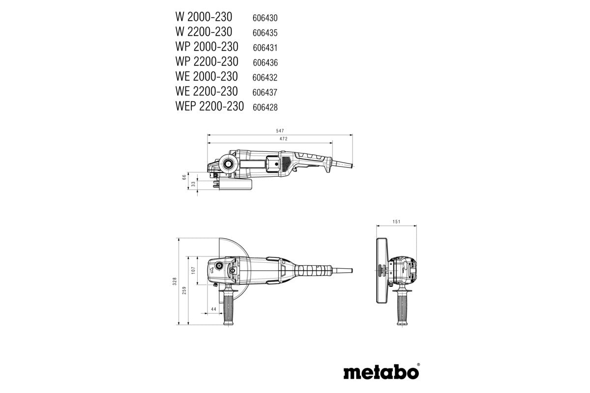 Metabo 606437000 - Amoladora angular WE 2200-230