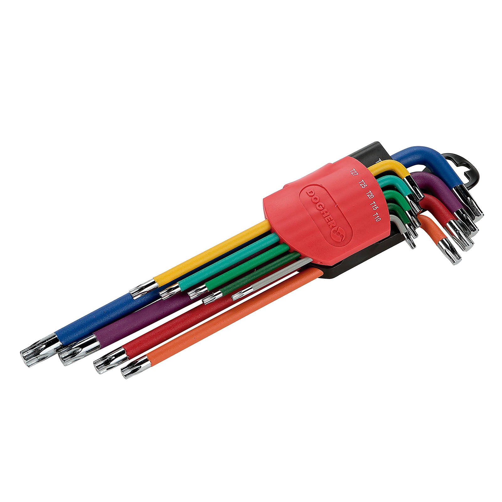 Dogher 608-069 - Juego Llaves Torx Color Xl 9Pzas T10-T50