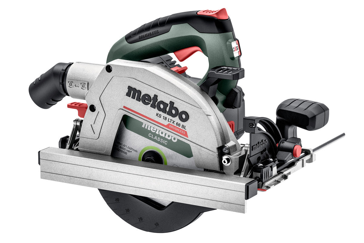 Metabo 611866840 - Sierra circular manual de batería KS 18 LTX 66 BL