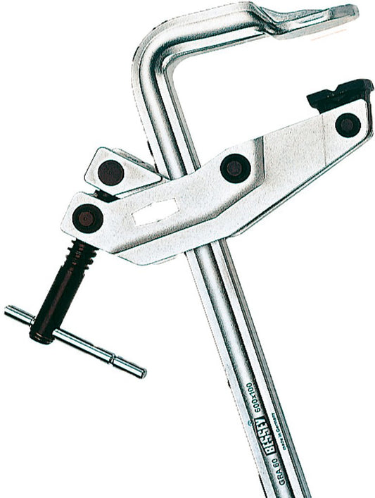 Bessey GRA30-12 - Tornillo de apriete todo acero con regulación posterior Bessey GRA 300/120