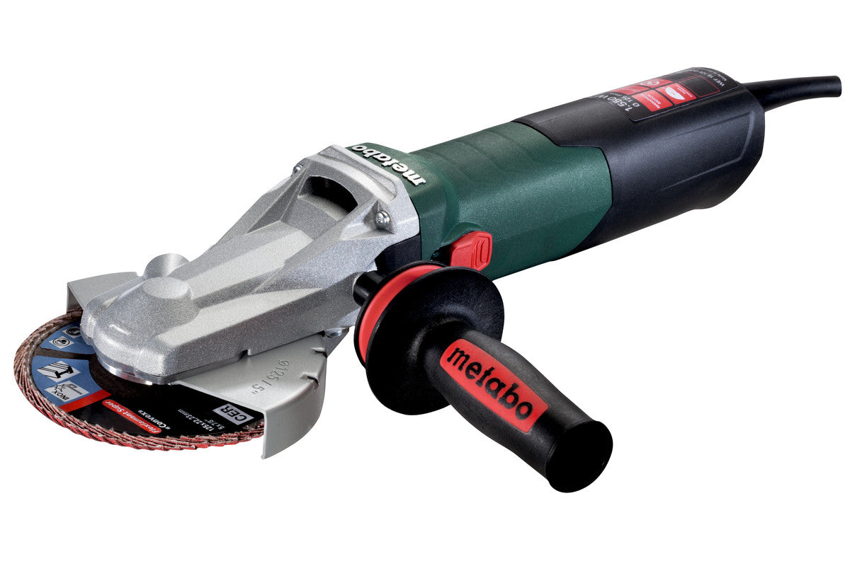 Metabo 613082000 - Amoladora angular de cabeza plana WEF 15-125 Quick