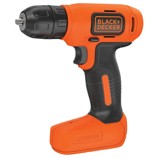Black & Decker BDCD8K-QW drill Negro, Naranja - Taladro eléctrico (2 cm, 12 Nm, 8 Nm, 12 Nm, 0,837 m/s², 400 RPM)