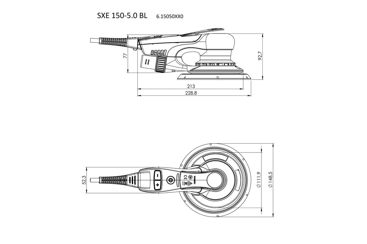 Metabo 615050700 - Lijadora excéntrica SXE 150-5.0 BL