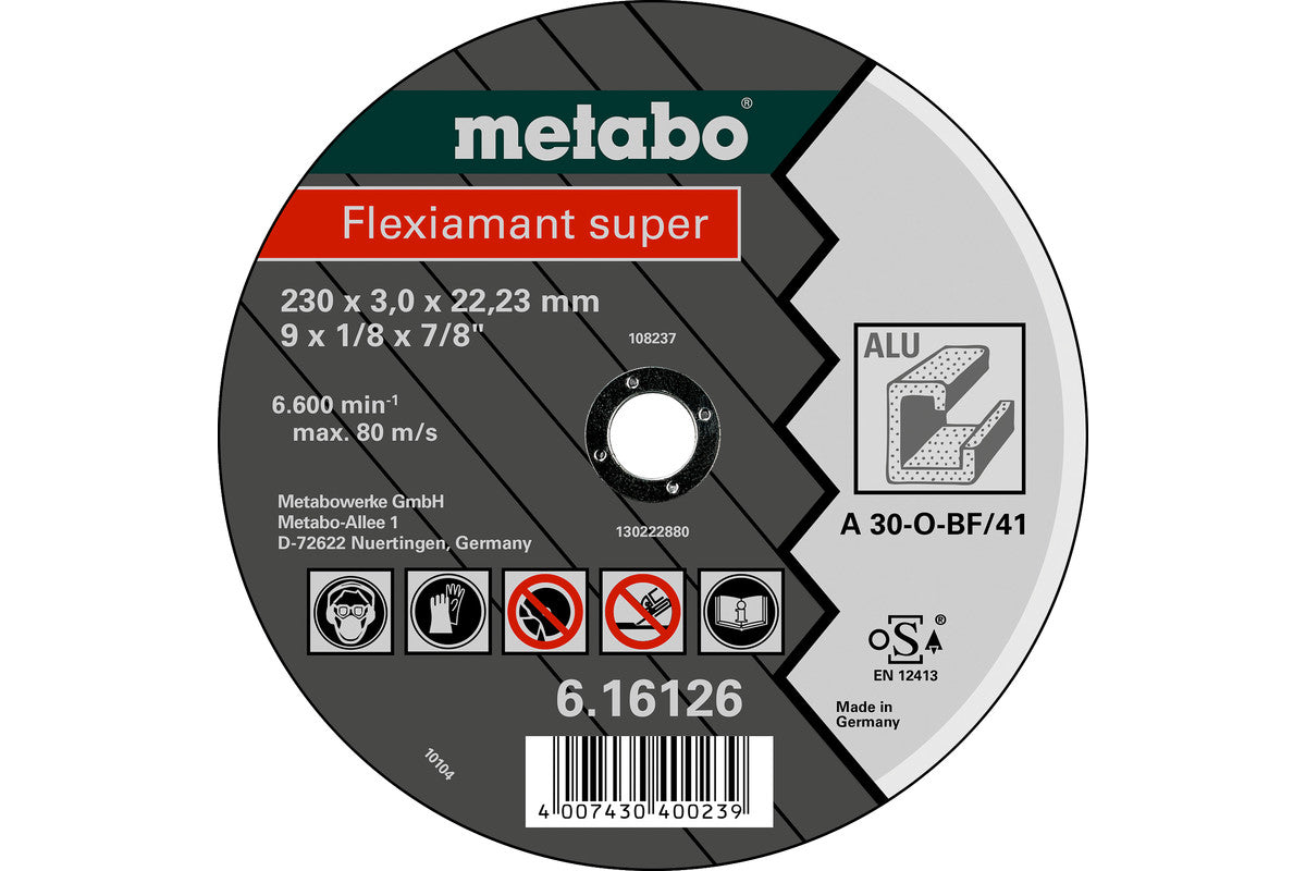 Metabo 616752000 - Clase de calidad A 30-O "Flexiamant Super" aluminio - Lote de 25 uds