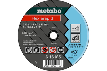 Metabo Clase de calidad A 60-R / A 46-R / A 30-R “Flexiarapid” Inox - Lote de 25 uds — 616182000