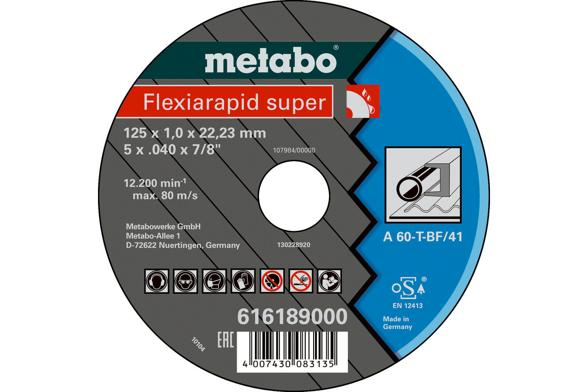 Metabo Clase de calidad A 60-T / A 46-T "Flexiarapid Super" acero - Lote de 25 uds — 616189000