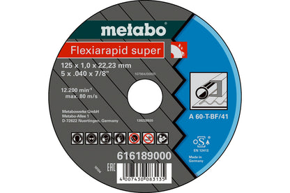 Metabo Clase de calidad A 60-T / A 46-T "Flexiarapid Super" acero - Lote de 25 uds — 616189000