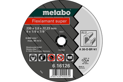 Metabo 616752000 - Clase de calidad A 30-O "Flexiamant Super" aluminio - Lote de 25 uds — 616752000