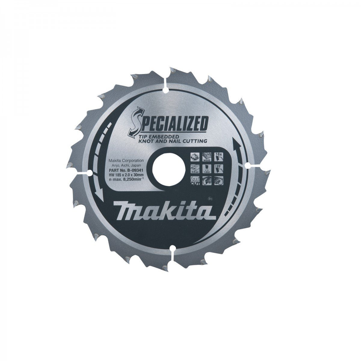 Makita B-33087 - Hoja de sierra especializada 355 x 30 mm, 24z